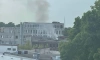 На Обводном канале горит бывшее здание клуба