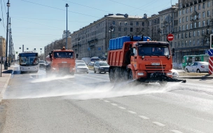 Более 2 тысяч тонн пыли и грязи собрано с петербургских улиц за праздничные выходные