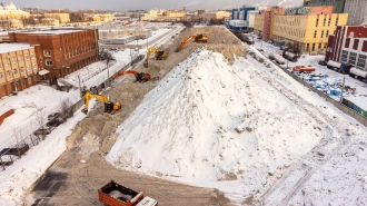 В Смольном подсчитали объем утилизированного снега с начала зимы