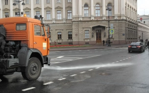 С улиц Петербурга вывезли 1,3 тыс. кубометров мусора