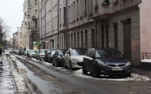 В зоне платной парковки на Петроградской стороне начали устанавливать знаки 