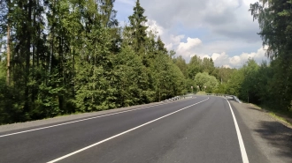 В начале августа завершился ремонт на Коннолахтинской дороге