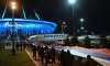 Болельщики "Зенита" развернули 600-метровый сербско-русский флаг перед матчем с "Црвеной Звездой"