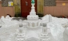 Петербуржец построил снежную копию храма Спас на Крови на Ланском шоссе
