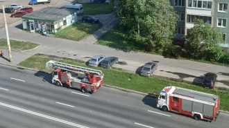 В детском саду на Светлановском проспекте горело подсобное помещение