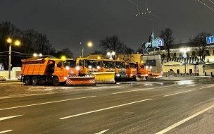 В новогоднюю ночь убирать улицы Петербурга будут 150 дворников