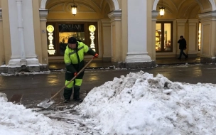 Дефицит дворников все еще наблюдается в Петербурге