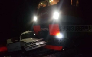 В Приамурье иномарка столкнулась с поездом