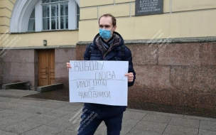Петербуржцам, которые вышли на одиночный пикет на Сенатской площади, назначили обязательные работы