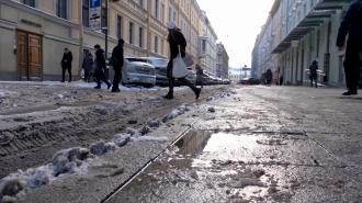 СК проводит проверку фактов падения на гололёде в Петербурге