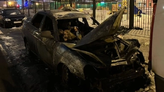 В Кудрово мужчина сгорел в автомобиле Lada заживо