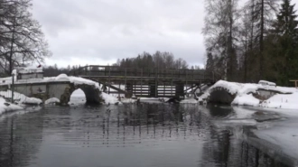 Большой Каменный мост в Гатчине закрыли на ремонт 