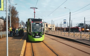 В западной части Петербурга заметили трамваи "Чижик"
