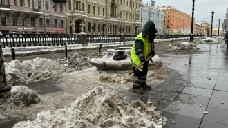 За неделю дорожники вывезли с улиц Петербурга почти 250 тыс. "кубов" снега