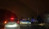 Иномарка перевернулась на крышу после ДТП на Петергофском шоссе