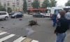 В Петербурге мотоциклист на огромной скорости врезался в Hyundai