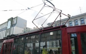 На реконструкцию контактной сети трамвая от проспекта Стачек до Петергофского шоссе выделят 100,5 млн рублей
