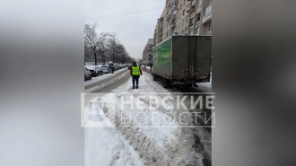 Водитель грузовика задел пенсионерку на тротуаре у дома на улице Димитрова