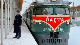 На новогодние праздники из Петербурга в Выборг вновь запустят ретропроезд "Лахта"