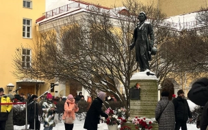 Цветы, минута молчания, стихи: петербуржцы почтили память Пушкина