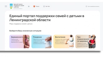 В Ленинградской области заработал единый портал поддержки семей с детьми