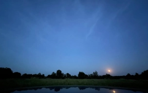 В Петербурге ночью заметили уникальные серебряные облака