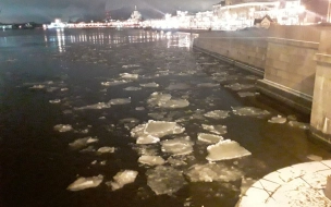 Первый лед с Ладоги добрался до центра Петербурга