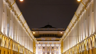 В Петербурге завершилась реставрация фасадов зданий на улице Зодчего Росси