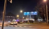На Приморском проспекте пострадала девушка, перевернувшись в черном автомобиле