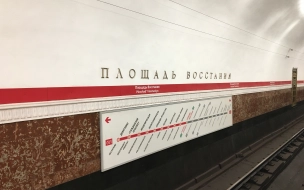 На станции метро "Площадь Восстания" временно закрывали выход на Невский проспект из-за остановки эскалатора