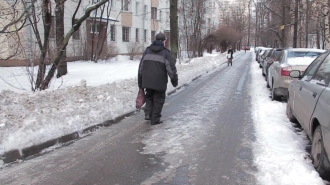 В Петербурге ежедневно госпитализируют по 20 человек из-за падений на улицах