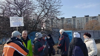 Петербуржцы выступили в защиту сквера в Купчино