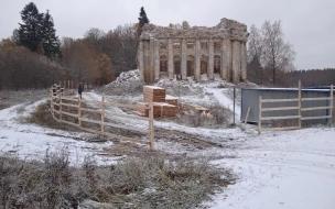 Консервация храма началась в усадьбе Пятая Гора в Ленобласти