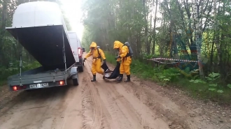 Спасатели Тосно обнаружили ящик с металлическими банками с бромином и предприняли меры по безопасной утилизации