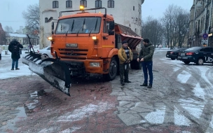 В Выборгском районе ведут круглосуточный контроль уборки дорог