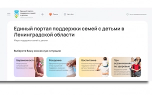 В Ленинградской области заработал единый портал поддержки семей с детьми