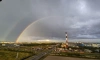 Петербуржцев порадовала двойная радуга после дождя 