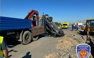 На КАД в Кронштадтском районе во время аварии погиб водитель Лады