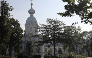В Смольном монастыре продолжается реставрация церкви Святой Великомученицы Екатерины