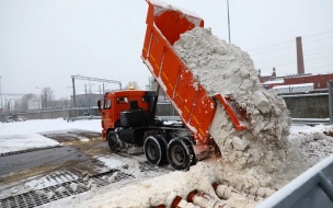 За неделю из Петербурга вывезли 30 тысяч кубометров снега