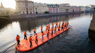 Сапборд размером с пятиэтажку примет участие в фестивале "Фонтанка SUP"