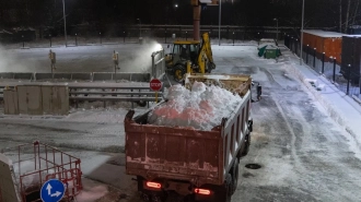 Более полумиллиона кубометров снега утилизировали в Петербурге с начала зимы