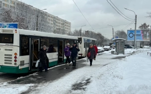 В Петербурге автобус № 207 временно свернул с пути 