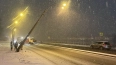 В Невском районе Петербурга упал фонарный столб