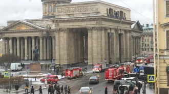 Петербуржцев напугало скопление автомобилей МЧС у Казанского собора 