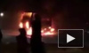 В Новосибирске на остановке загорелся маршрутный ПАЗ с пассажирами
