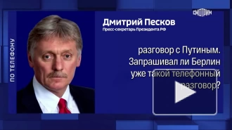 Берлин не запрашивал телефонный разговор у Москвы, заявили в Кремле