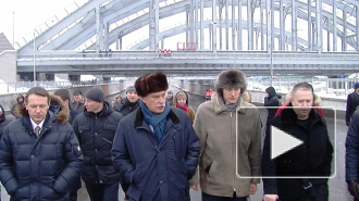 Полтавченко открыл движение по Обводному, похвалил «Мостострой-6» и попенял «Флоре»