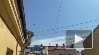 Репетиция воздушной части парада Победы в Петербурге 