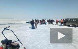 Автомобиль "Нива" провалился под лед в Новосибирской области 